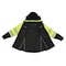 Radians Hi-Vis Rain Jacket, Ripstop, Class Type R Class 3 Hi-Vis Green, M SJ04-3SGR-M - alternate 7